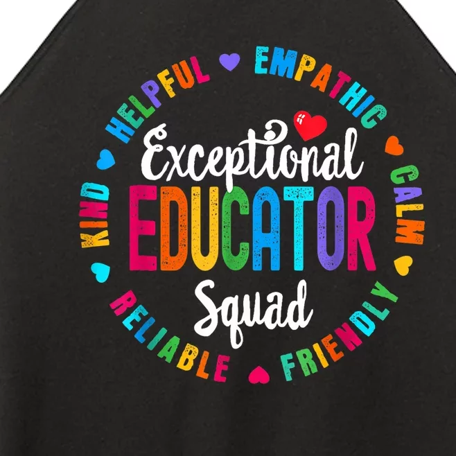 Exceptional Educator Squad Special Education Teacher Autism Women’s Perfect Tri Rocker Tank