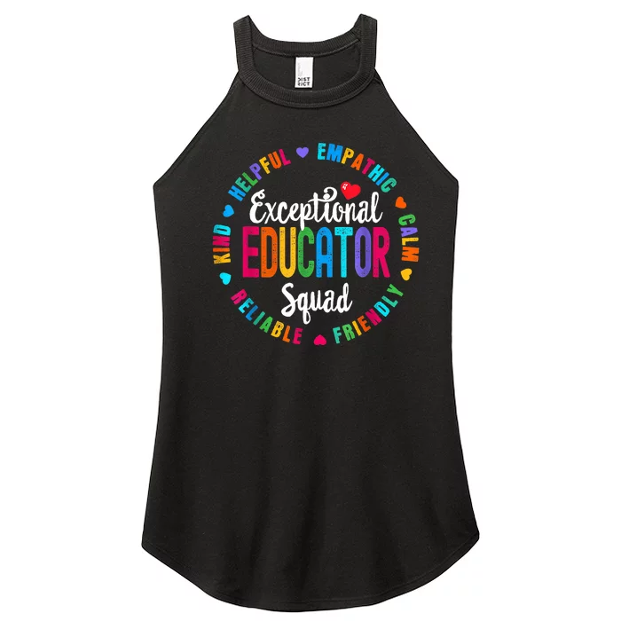 Exceptional Educator Squad Special Education Teacher Autism Women’s Perfect Tri Rocker Tank