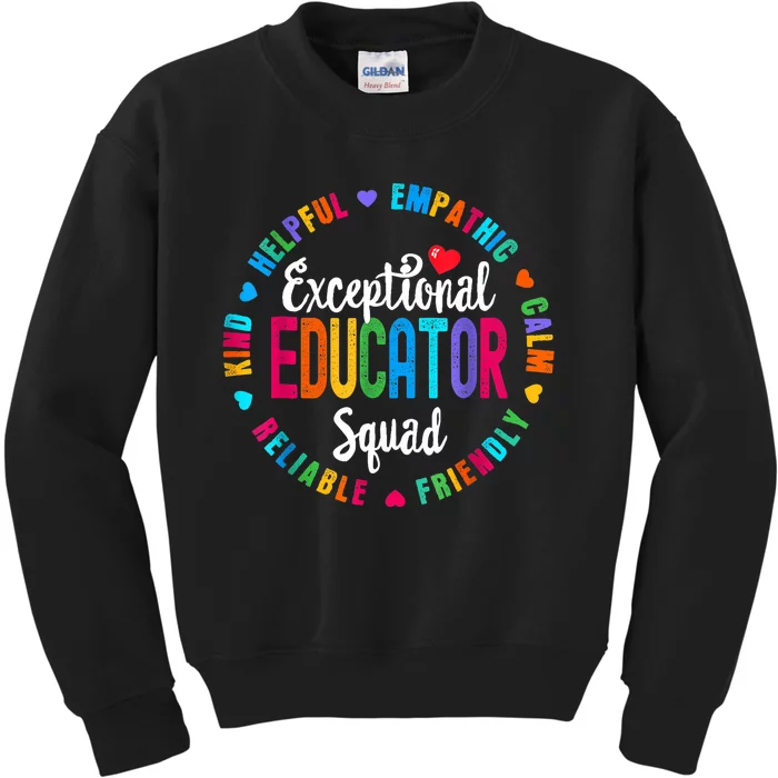 Exceptional Educator Squad Special Education Teacher Autism Kids Sweatshirt