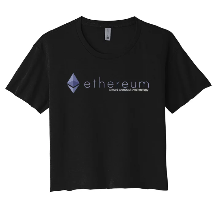 Ethereum ETH Smart Contract Technology Women's Crop Top Tee