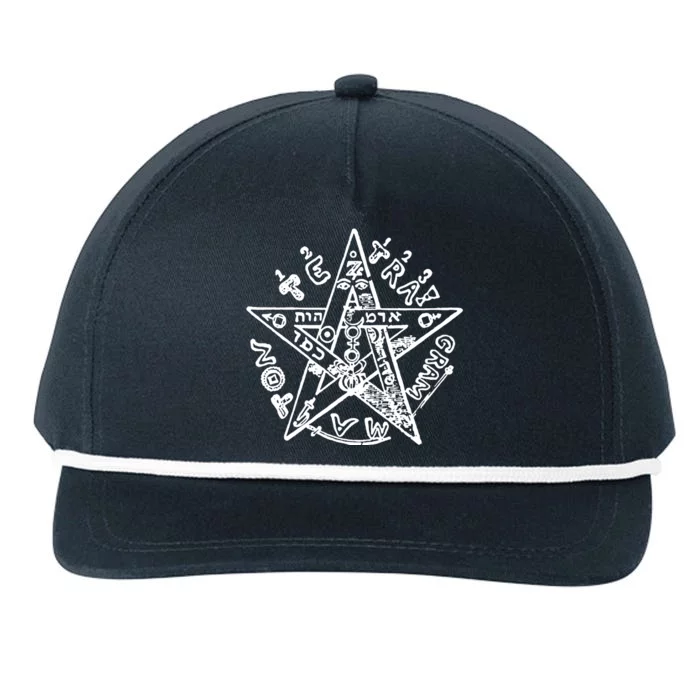 Esoteric Snapback Five-Panel Rope Hat