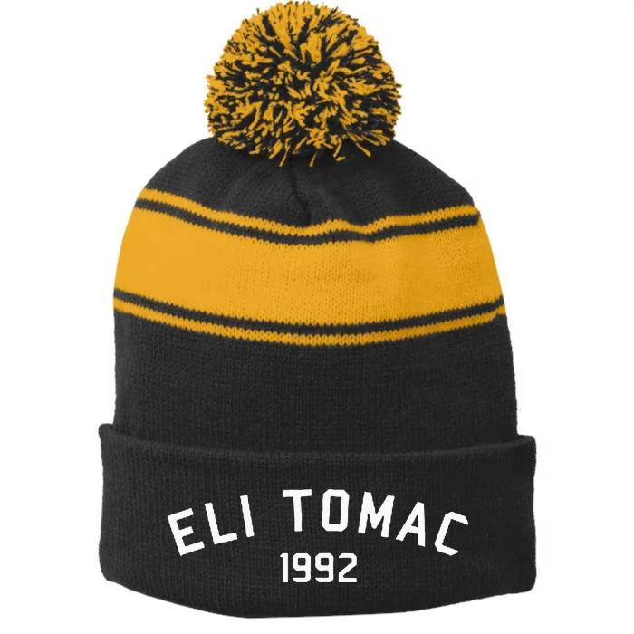 E.T.3 E.L.I Tomac Motocross And Supercross Stripe Pom Pom Beanie