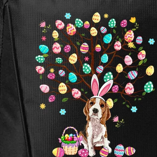 Easter Eggs Tree Beagle Dog Wearing Bunny Ear City Backpack