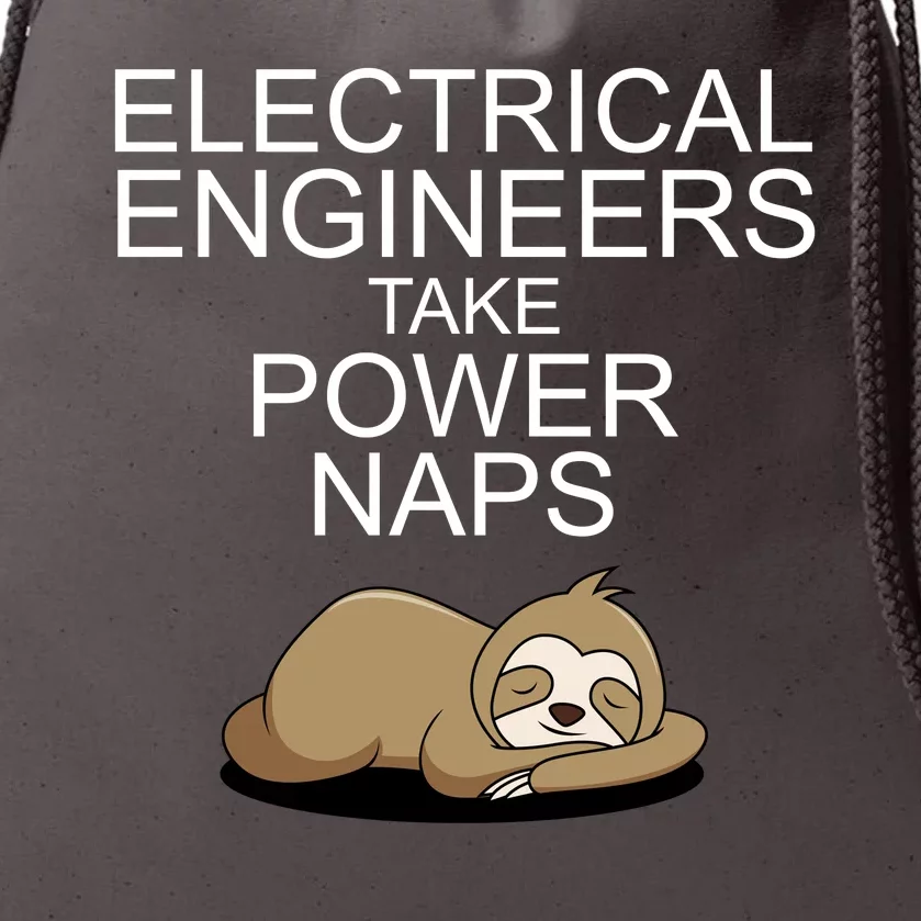 Electrical Engineers Take Power Naps Funny Sloth Drawstring Bag