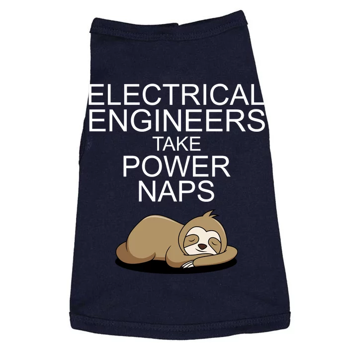 Electrical Engineers Take Power Naps Funny Sloth Doggie Tank