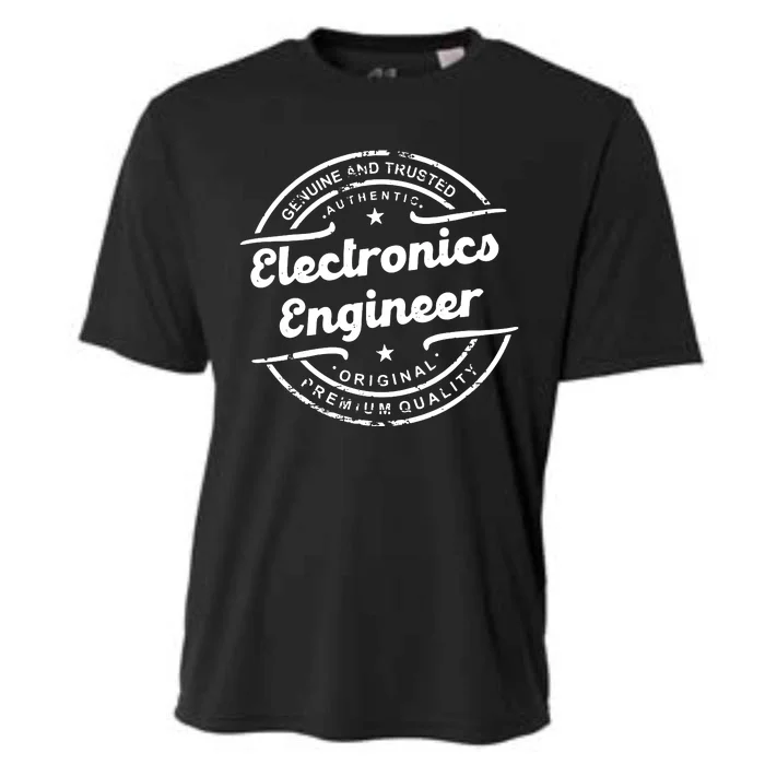 Electronics Engineer Vintage Stamp Retro Cooling Performance Crew T-Shirt