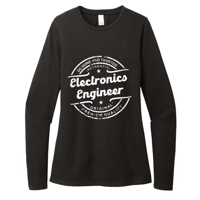 Electronics Engineer Vintage Stamp Retro Womens CVC Long Sleeve Shirt