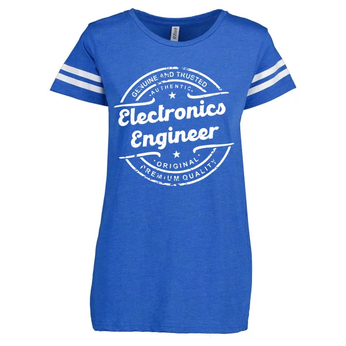 Electronics Engineer Vintage Stamp Retro Enza Ladies Jersey Football T-Shirt