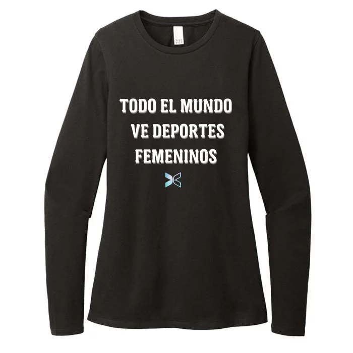 Espangol Everyone Watches Women’S Sports Todo El Mundo Ve Deportes Femeninos Womens CVC Long Sleeve Shirt