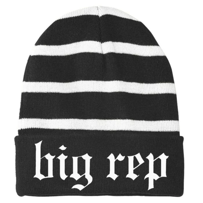 Expression Striped Beanie with Solid Band