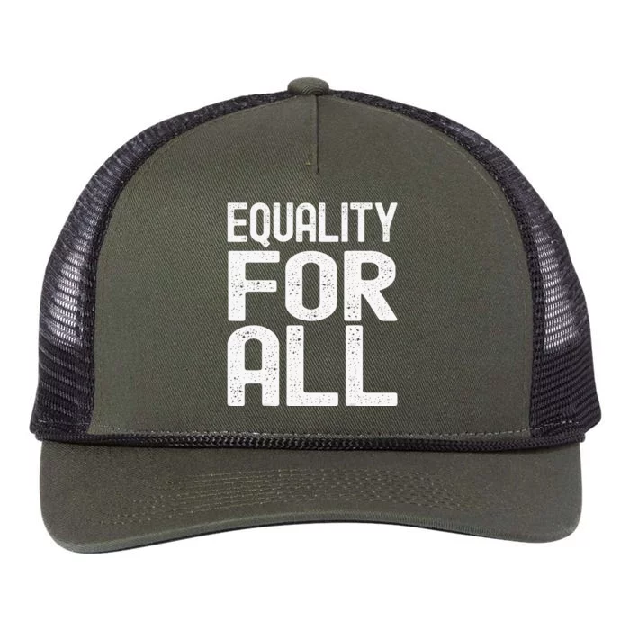 Equality For All Black History Month  Pride Retro Rope Trucker Hat Cap