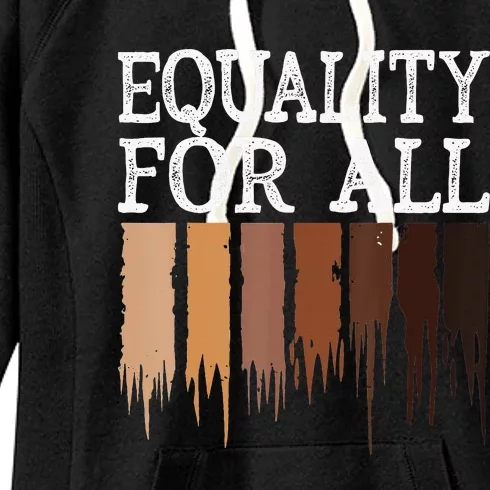 Equality For All Black History Month Pride Women's Fleece Hoodie