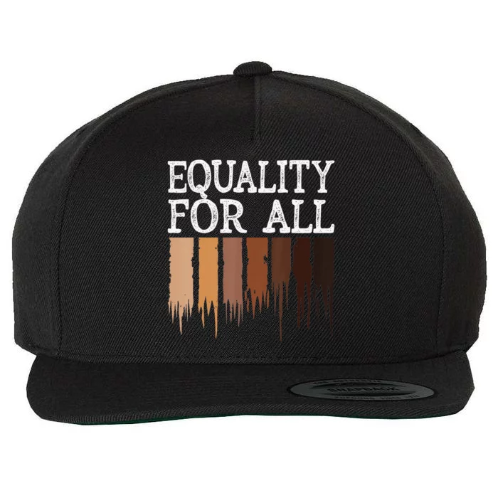 Equality For All Black History Month Pride Wool Snapback Cap