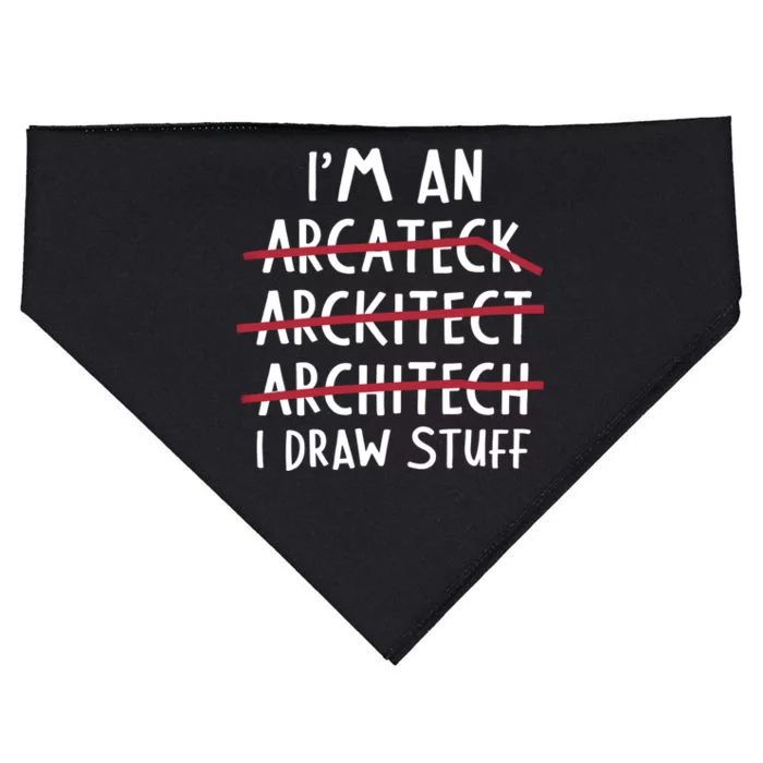 Engineer Funny Arcitect Dad Humor Cool Gift USA-Made Doggie Bandana