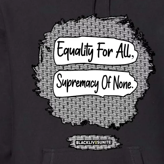 Equality For All Supremacy Of None Premium Hoodie