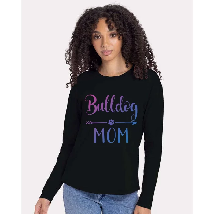 English French American Bulldog Mom Gift Womens Cotton Relaxed Long Sleeve T-Shirt