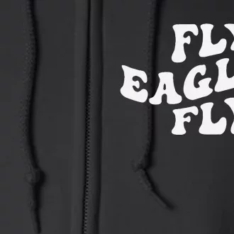 Eagles Flying Bird Inspirational Full Zip Hoodie