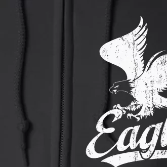 Eagles Flying Bird Inspirational Full Zip Hoodie