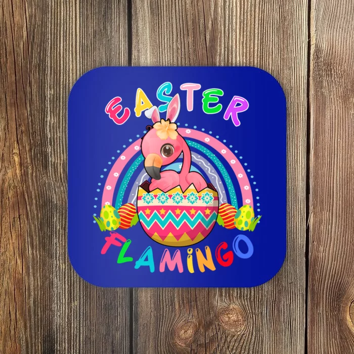 Easter Flamingo Bunny Flamingo Inside Chocolate Easter Eggs Great Gift Coaster