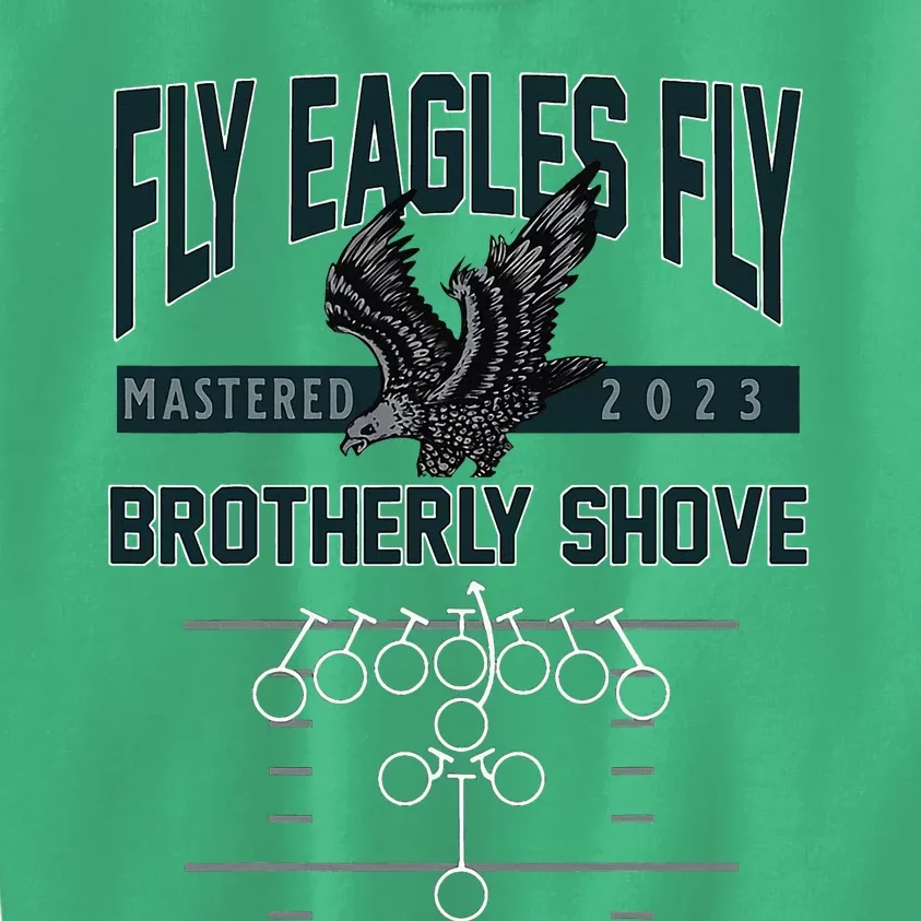 Ea.Gles F.Ly Brotherly Shove Kids Sweatshirt