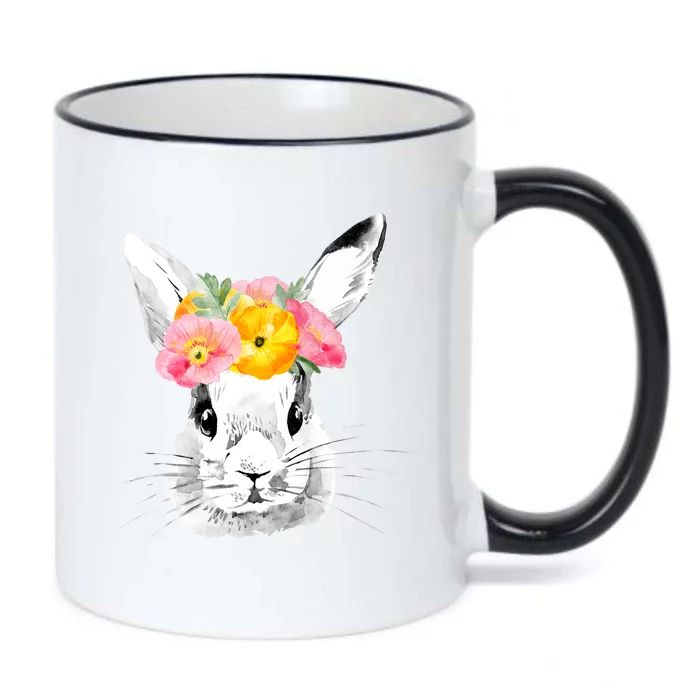 Easter Female Bunny Holiday Black Color Changing Mug