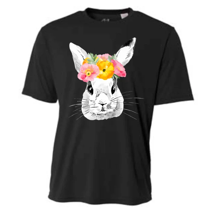 Easter Female Bunny Holiday Cooling Performance Crew T-Shirt