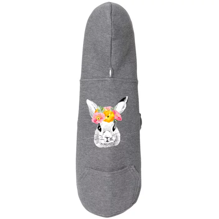 Easter Female Bunny Holiday Doggie 3-End Fleece Hoodie