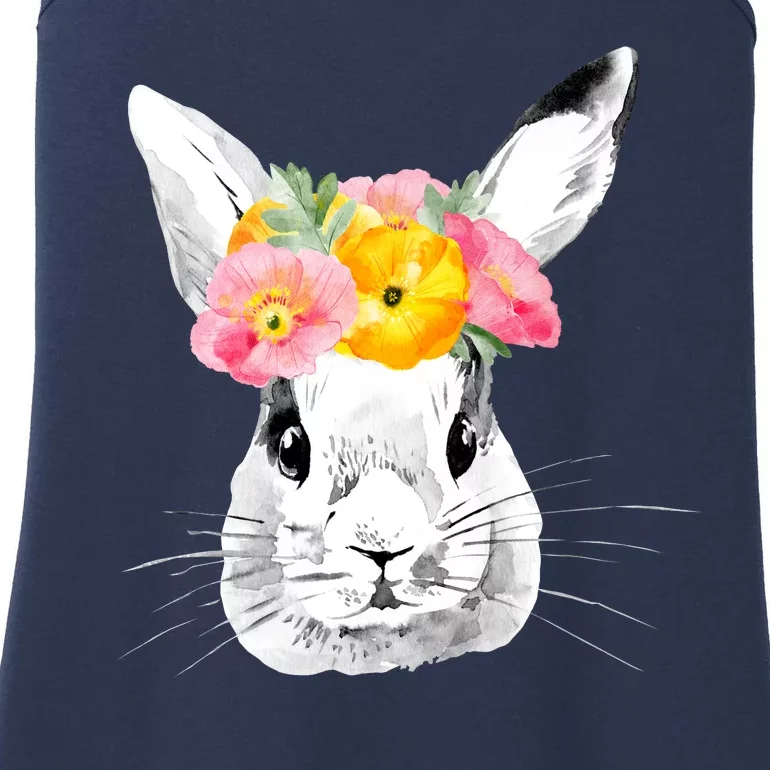 Easter Female Bunny Holiday Ladies Essential Tank