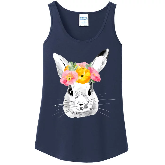 Easter Female Bunny Holiday Ladies Essential Tank