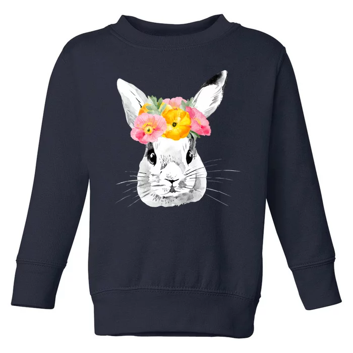 Easter Female Bunny Holiday Toddler Sweatshirt