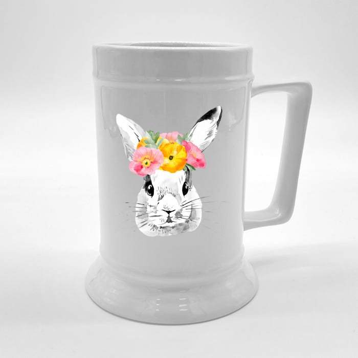 Easter Female Bunny Holiday Front & Back Beer Stein