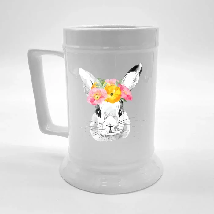 Easter Female Bunny Holiday Front & Back Beer Stein