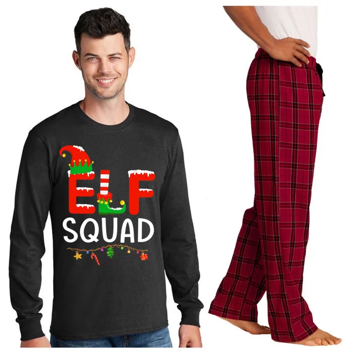 Elf Family Christmas Matching Pajamas Xmas Gift Squad Gift Long Sleeve Pajama Set