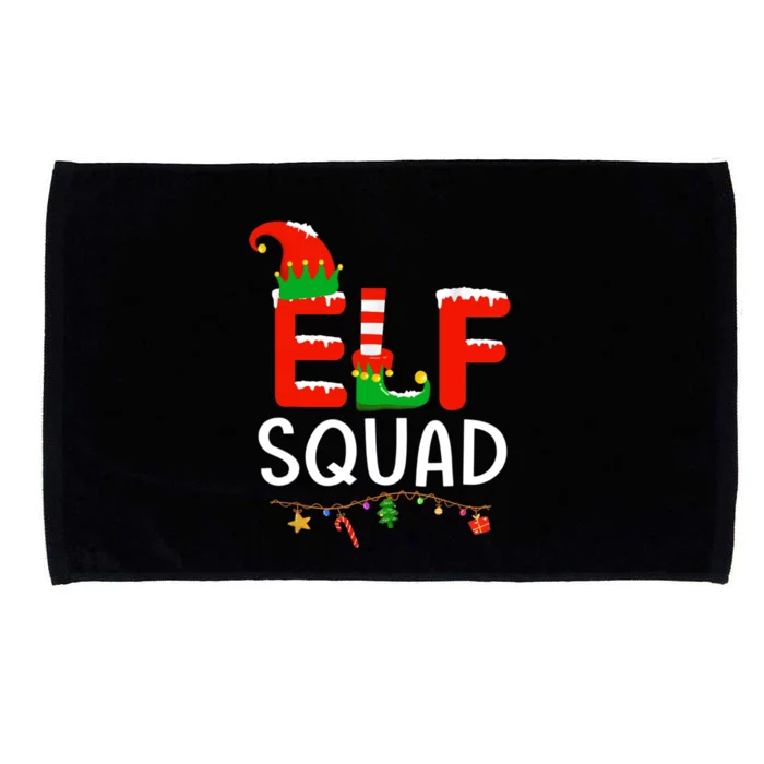 Elf Family Christmas Matching Pajamas Xmas Gift Squad Gift Microfiber Hand Towel