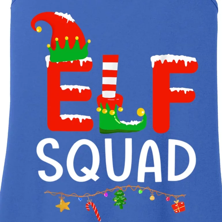 Elf Family Christmas Matching Pajamas Xmas Gift Squad Gift Ladies Essential Tank