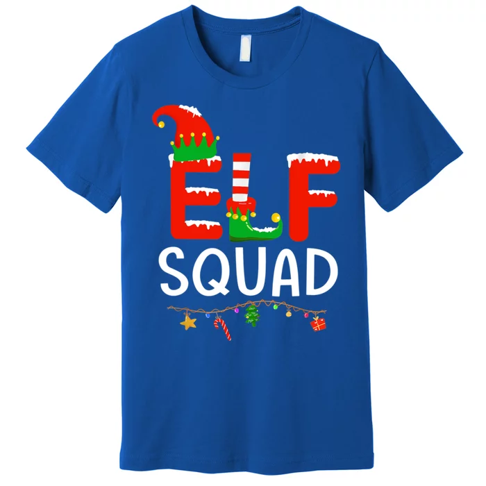 Elf Family Christmas Matching Pajamas Xmas Gift Squad Gift Premium T-Shirt