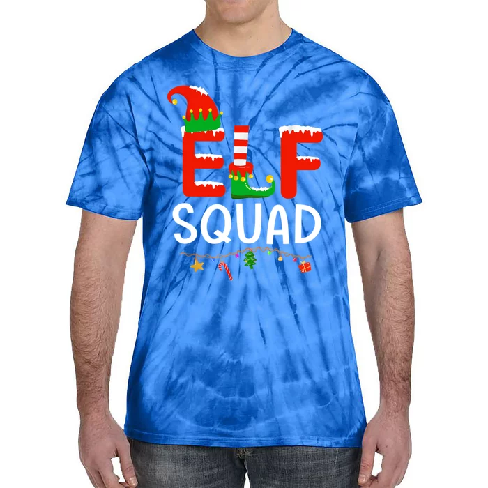 Elf Family Christmas Matching Pajamas Xmas Gift Squad Gift Tie-Dye T-Shirt