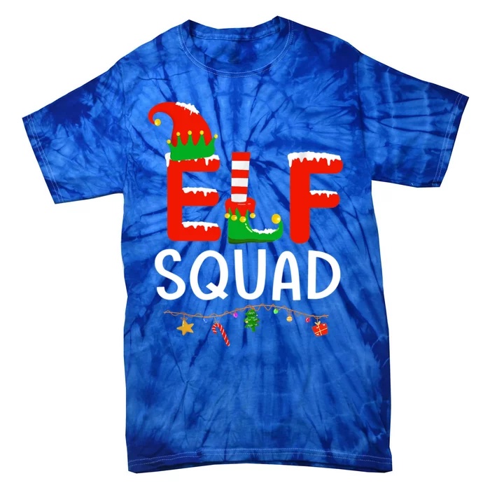 Elf Family Christmas Matching Pajamas Xmas Gift Squad Gift Tie-Dye T-Shirt