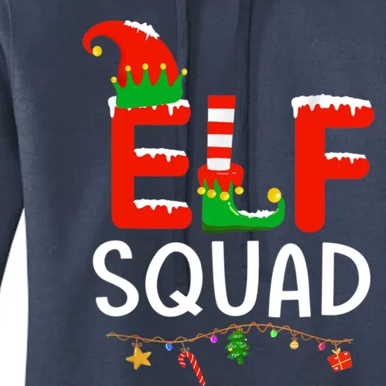 Elf Family Christmas Matching Pajamas Xmas Gift Squad Gift Women's Pullover Hoodie