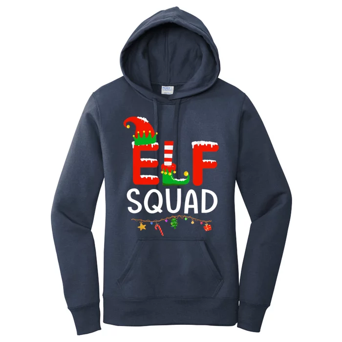 Elf Family Christmas Matching Pajamas Xmas Gift Squad Gift Women's Pullover Hoodie