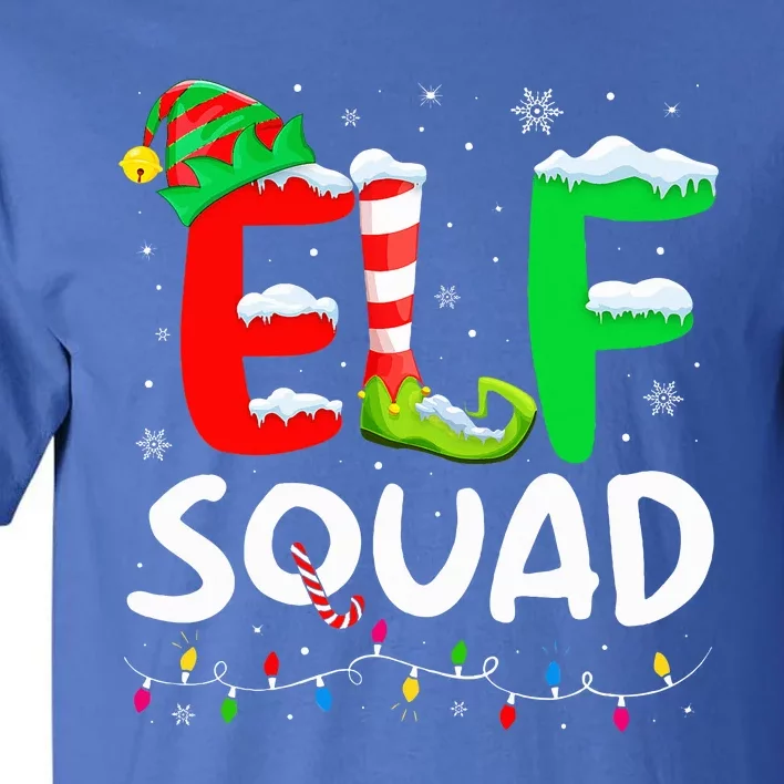 Elf Family Christmas Matching Pajamas Xmas Elf Squad Tall T-Shirt