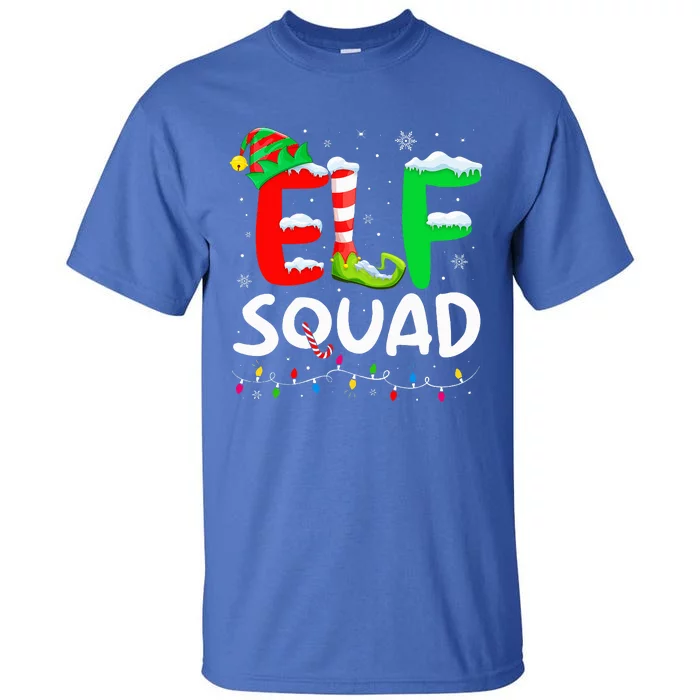 Elf Family Christmas Matching Pajamas Xmas Elf Squad Tall T-Shirt