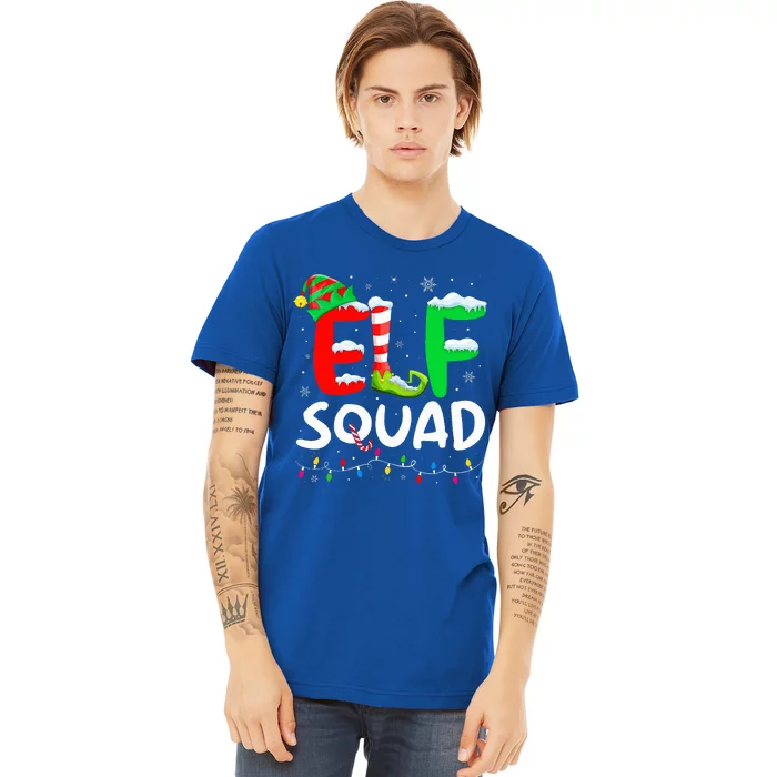 Elf Family Christmas Matching Pajamas Xmas Elf Squad Premium T-Shirt