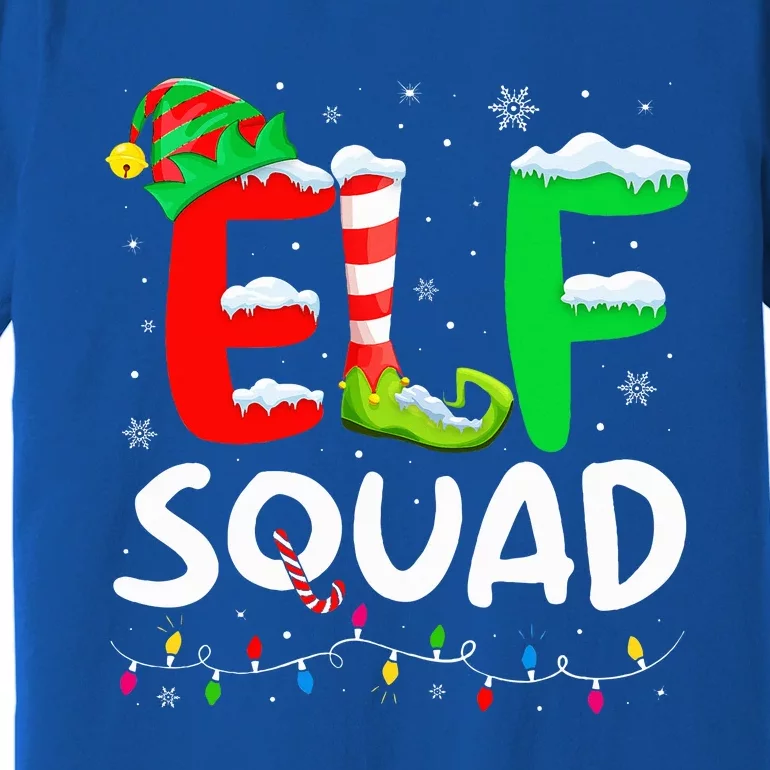 Elf Family Christmas Matching Pajamas Xmas Elf Squad Premium T-Shirt