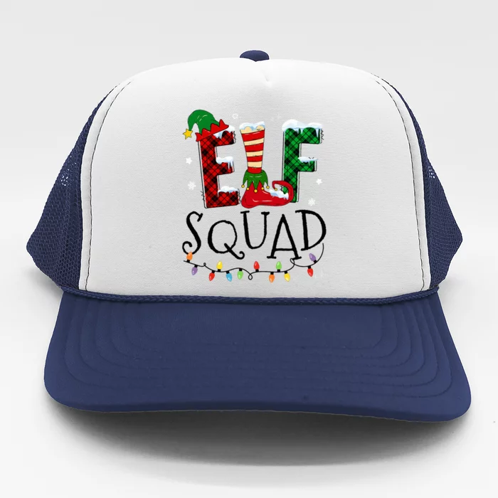 Elf Family Christmas Matching Pajamas Xmas Elf Squad Trucker Hat