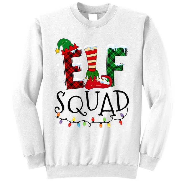 Elf Family Christmas Matching Pajamas Xmas Elf Squad Sweatshirt