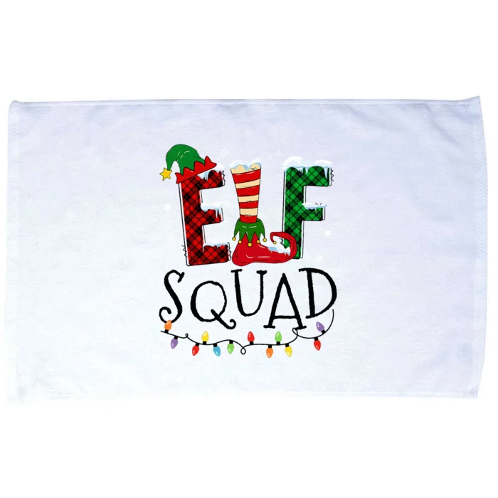 Elf Family Christmas Matching Pajamas Xmas Elf Squad Microfiber Hand Towel