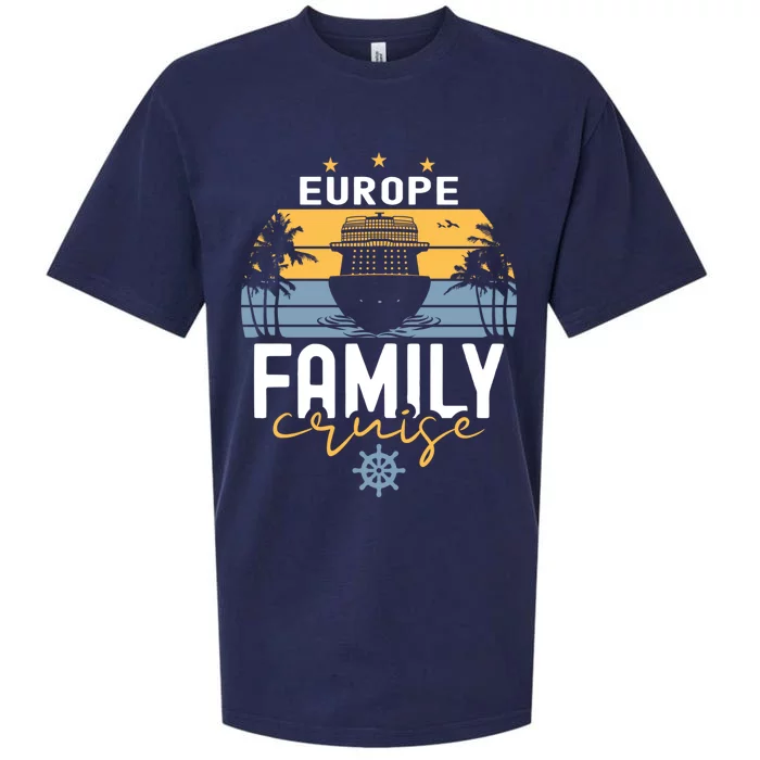 Europe Family Cruise Squad Cruise Ship Gift Sueded Cloud Jersey T-Shirt