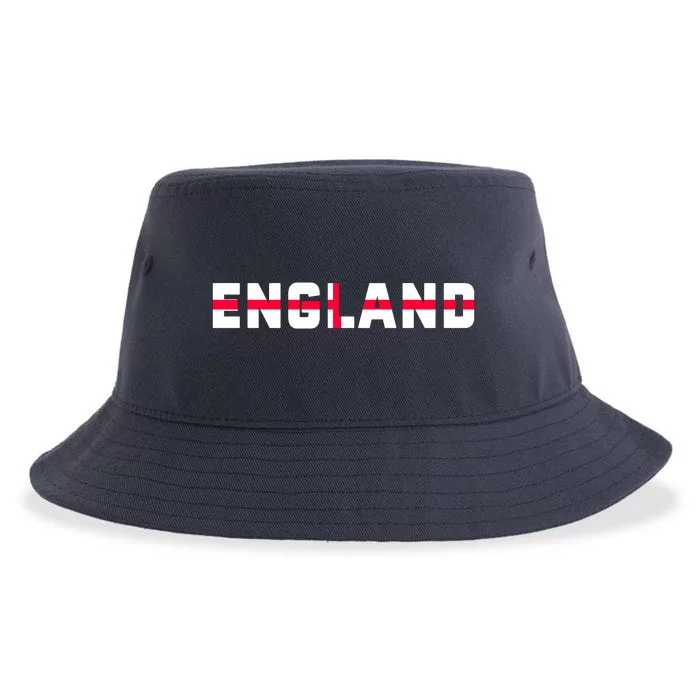 England Flag Classic Logo Sustainable Bucket Hat