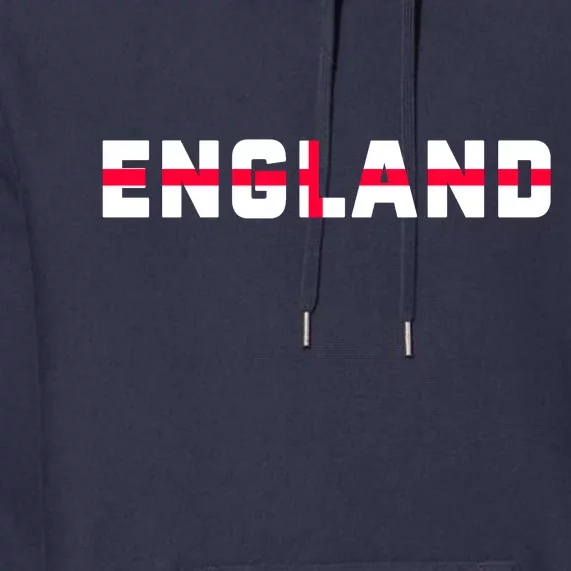 England Flag Classic Logo Premium Hoodie